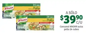 Soriana Mercado Consomé Suiza Pollo Knorr 24 cubos oferta