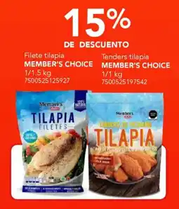 City Club Member's Choice filete tilapia/tenders tilapia oferta