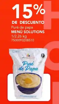 City Club Menú Solutions puré de papa oferta