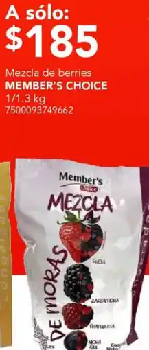 City Club Member's Choice mezcla de berries oferta