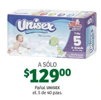 Soriana Mercado Pañal Unisex et5 40 pzas oferta