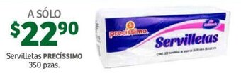 Soriana Mercado Servilletas Precíssimo 350 pzas oferta