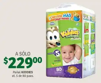 Soriana Mercado Pañal Kiddies Antifugas et5 80 pzas oferta