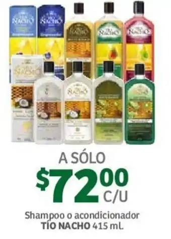 Shampoo o Acondicionador Tio Nacho 415ml
