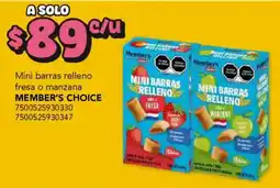 City Club Member's Choice mini barras relleno oferta
