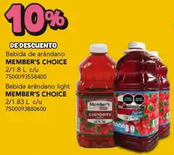 City Club Member's Choice bebida oferta