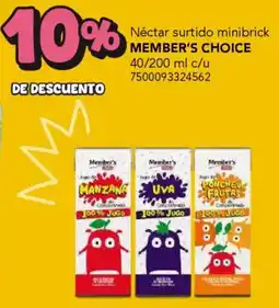 City Club Member's Choice néctar surtido minibrick oferta