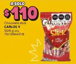 City Club Carlos V chocolate stick oferta