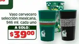 Soriana Híper Vaso cervecero selección mexicana oferta
