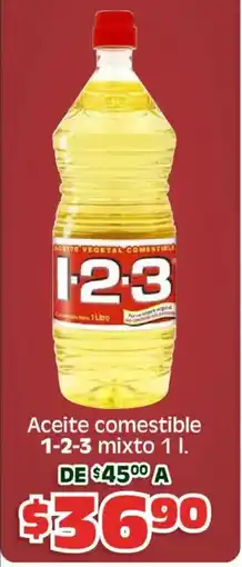 Soriana Híper 1-2-3 aceite comestible mixto oferta