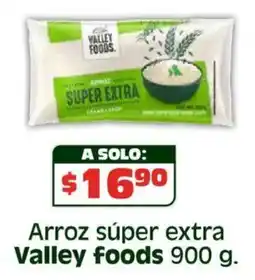 Soriana Híper Valley foods Arroz súper extra oferta
