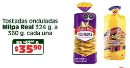 Soriana Híper Milpa real tostadas onduladas oferta
