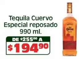 Soriana Híper Tequila cuervo especial reposado oferta