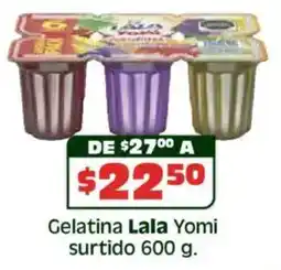 Soriana Híper Lala gelatina yomi surtido oferta