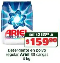 Soriana Híper Ariel detergente en polvo regular oferta
