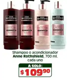Soriana Híper Anne rothshield shampoo o acondicionador oferta