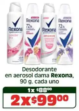 Soriana Híper Rexona desodorante en aerosol dama, oferta