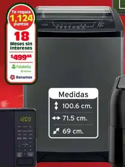 Soriana Híper Vios home lavadora automática oferta