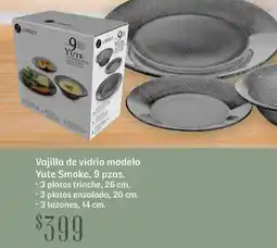 Soriana Híper Libbey vajilla de vidrio modelo yute smoke oferta