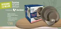Soriana Híper Home style design vajilla cerámica oferta