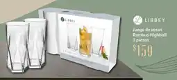 Soriana Híper Libbey juego de vasos rombus highball oferta