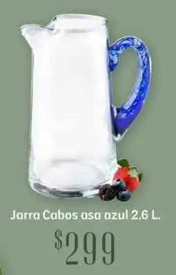 Soriana Híper Jarra cabos asa azul oferta