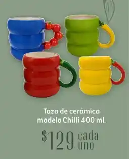 Soriana Híper Taza de cerámica modelo Chilli oferta