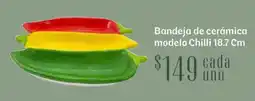 Soriana Híper Bandeja de cerámica modelo chilli oferta