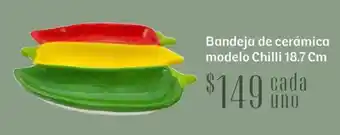 Bandeja de cerámica modelo chilli