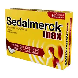 Farmacias Bazar SEDALMERCK MAX 650/65MG 12 TABLETAS oferta