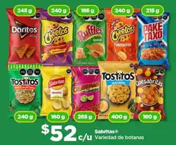 Bodega Aurrerá Sabritas botanas oferta