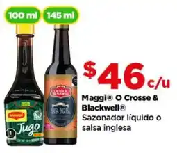 Bodega Aurrerá Maggi O Crosse & Blackwell sazonador liquido o salsa inglesa oferta