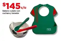 Bodega Aurrerá Babero o plato con cuchara y tenedor oferta