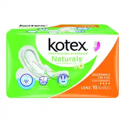 Farmacias YZA Kotex Naturals C/A 10 Pzas oferta