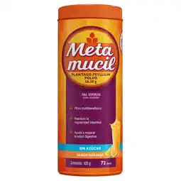 Farmacias YZA Metamucil Naranja 425g oferta