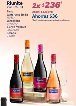 Sam's Club Riunite Vino - 750 ml oferta