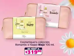 Soriana Híper Maja cosmetiquera colección romantic o happy oferta