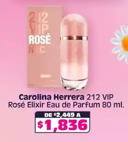 Soriana Híper Carolina Herrera 212 VIP Rosé Elixir Eau de Perfume 80 ml. oferta