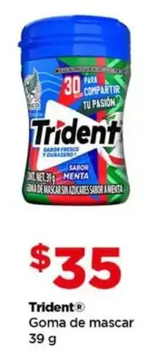Bodega Aurrerá Trident goma de mascar oferta