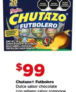 Bodega Aurrerá Chutazo futbolero dulce sabor chocolate con relleno sabor rompope oferta