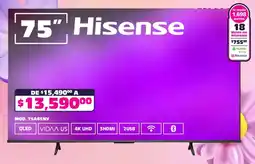 Soriana Híper Hisense smart tv 75" oferta