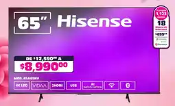 Soriana Híper Hisense smart tv 65" oferta