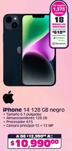 Soriana Híper iPhone 14 oferta