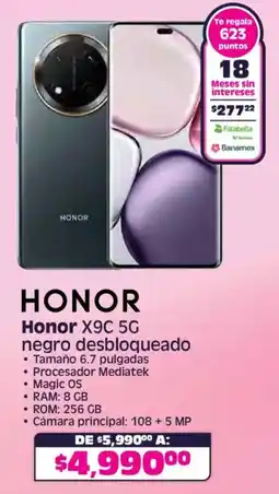 Soriana Híper Honor X9C 5g oferta