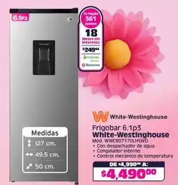 Soriana Híper Wwhite-westinghouse frigobar 6.1p3 oferta
