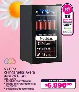 Soriana Híper Avera refrigerador para oferta