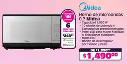 Soriana Híper Midea horno de microondas 0.7 oferta