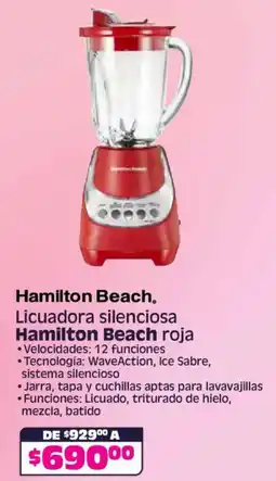 Soriana Híper Hamilton beach licuadora silenciosa oferta