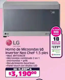 Soriana Híper Lg horno de micoondas oferta