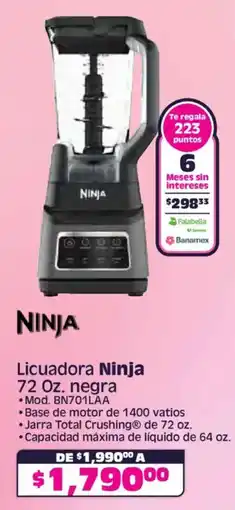 Soriana Híper Ninja licuadora oferta